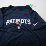 New England Patriots Nike NFL On Field Short Sleeve Shirt Women's New Navy/Heather-TOPS-172958
