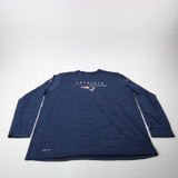 New England Patriots Nike NFL On Field Long Sleeve Shirt Men's New Navy/Heather-TOPS-172947