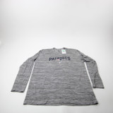 New England Patriots Nike NFL On Field Long Sleeve Shirt Men's New Gray/Heather XL-TOPS-173152