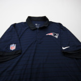 New England Patriots Nike NFL On Field Polo Men's Navy/Black New 2XL-TOPS-172948