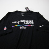 New England Patriots Nike NFL On Field Short Sleeve Shirt Men's Black New-TOPS-173142