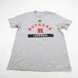 Rutgers Scarlet Knights adidas Short Sleeve Shirt Men's Gray Used M-TOPS-173768