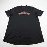 Rutgers Scarlet Knights adidas Aeroready Short Sleeve Shirt Men's Black Used 2XLT-TOPS-173673