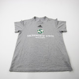 Sacramento State Hornets adidas Short Sleeve Shirt Women's Gray Used S TOPS-173743