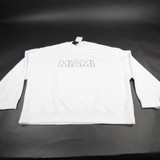 Miami Hurricanes adidas COLD.RDY Pullover Women's White New with Tags XXL TOPS-173859