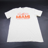 Miami Hurricanes Comfort Colors Short Sleeve Shirt Men's Beige Used M TOPS-174002