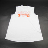 Miami Hurricanes adidas Aeroready Sleeveless Shirt Men's White Used L TOPS-174006