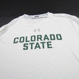 CSU Rams Under Armour Long Sleeve Shirt Men's White Used Multiple Sizes TOPS-173365