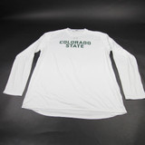 CSU Rams Under Armour Long Sleeve Shirt Men's White Used Multiple Sizes TOPS-173365
