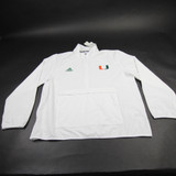 Miami Hurricanes adidas Pullover Women's White New with Tags XXL TOPS-173476