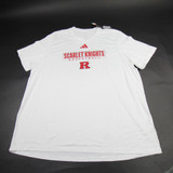 Rutgers Scarlet Knights adidas Aeroready Short Sleeve Shirt Men's XXL TOPS-173653