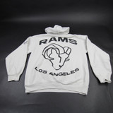 LA Rams Los Angeles Apparel Sweatshirt Men's Off-White Used L-TOPS-173747