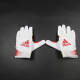 adidas adizero Gloves - Receiver Unisex White/Red New with Tags XL-EQPT-006489
