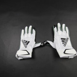adidas adizero Gloves - Receiver Unisex White/Gray New with Tags-EQPT-006509