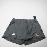 Miami Hurricanes adidas Athletic Shorts Women's Gray New XL-SHOR-037483
