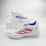 Kansas Jayhawks adidas adizero Basketball Shoe Men's White Used 14.5 SHOE-021630