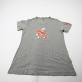 Miami Hurricanes adidas Short Sleeve Shirt Women's Gray Used M-TOPS-173993
