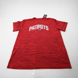 New England Patriots Nike NFL On Field Nike Tee Short Sleeve Shirt Men's New Red/Heather XL-TOPS-173961