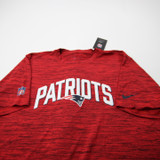 New England Patriots Nike NFL On Field Nike Tee Short Sleeve Shirt Men's New Red/Heather XL-TOPS-173961