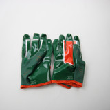 Miami Hurricanes adidas adizero Gloves - Receiver Men's Green/Orange New 4XL-EQPT-006641