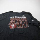 San Francisco 49ers Nike NFL On Field Short Sleeve Shirt Men's Dark Gray New 3XL-TOPS-174198