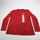 New England Patriots Nike NFL On Field Long Sleeve Shirt Men's New Red/Heather XL-TOPS-174108