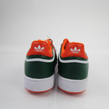 Miami Hurricanes adidas Basketball Shoe Men's Dark Green/Orange New 13-SHOE-021737