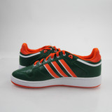Miami Hurricanes adidas Basketball Shoe Men's Dark Green/Orange New 13-SHOE-021737