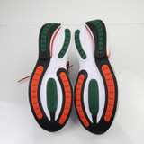 Miami Hurricanes adidas Alphaboost Running & Jogging Shoes Men's New Gray/Dark Green 13-SHOE-021733
