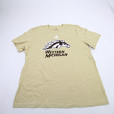 Western Michigan Broncos adidas Short Sleeve Shirt Men's Gold New XL-TOPS-174608