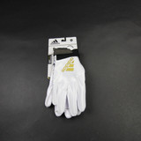 Miami Hurricanes adidas Freak Gloves - Receiver Unisex White/Gold New 4XL-EQPT-006598