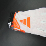 Miami Hurricanes adidas Freak Gloves - Receiver Unisex Orange/White New 4XL-EQPT-006603