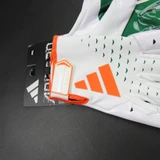 Miami Hurricanes adidas adizero Gloves - Receiver Men's White/Orange New 4XL-EQPT-006635