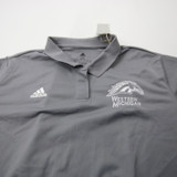 Western Michigan Broncos adidas Polo Women's Gray New with Tags Multiple Sizes TOPS-174504