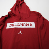 Oklahoma Sooners Air Jordan Dri-Fit Long Sleeve Shirt Men's Crimson/White Used 4XL-TOPS-174513
