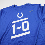 Indianapolis Colts Nike Dri-Fit Short Sleeve Shirt Men's Blue Used L TOPS-175364