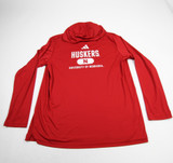 Nebraska Cornhuskers adidas Aeroready Long Sleeve Shirt Men's Red Used L-TOPS-175417