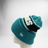 Jacksonville Jaguars New Era Winter Hat Unisex Teal Used LXL HATS-016364