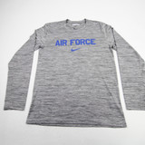 Air Force Falcons Nike Dri-Fit Long Sleeve Shirt Men's Gray Used-TOPS-175514
