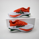 Miami Hurricanes adidas Alphaboost Running & Jogging Shoes Men's New White/Orange-SHOE-021909
