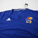 Kansas Jayhawks adidas Pullover Men's Blue New with Tags S TOPS-176114
