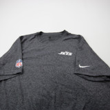 New York Jets Nike NFL On Field Nike Tee Short Sleeve Shirt Men's Gray Used XL-TOPS-175843