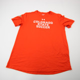 CSU Rams Under Armour Short Sleeve Shirt Men's Orange Used S TOPS-175754
