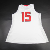 Rutgers Scarlet Knights adidas Practice Jersey - Basketball Women's Used White/Red XL-JRSY-010707
