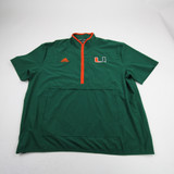 Miami Hurricanes adidas Pullover Men's Green Used-TOPS-176138
