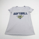 Gallaudet Bison Under Armour Short Sleeve Shirt Women's Gray Used XS TOPS-176215
