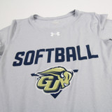 Gallaudet Bison Under Armour Short Sleeve Shirt Women's Gray Used XS-TOPS-176215