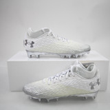 Under Armour Spotlight Football Cleat Men's White/Silver New without Box 9-CLEA-016503