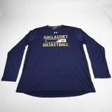 Gallaudet Bison Under Armour Long Sleeve Shirt Men's Navy Used XL TOPS-176501