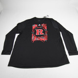 Rutgers Scarlet Knights adidas Long Sleeve Shirt Men's Black New with Tags 3XL TOPS-176703